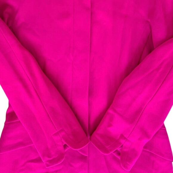 Escada Margaretha Ley Wool Blazer Jacket Pink Stand Collar Button Front Medium - Picture 9 of 15